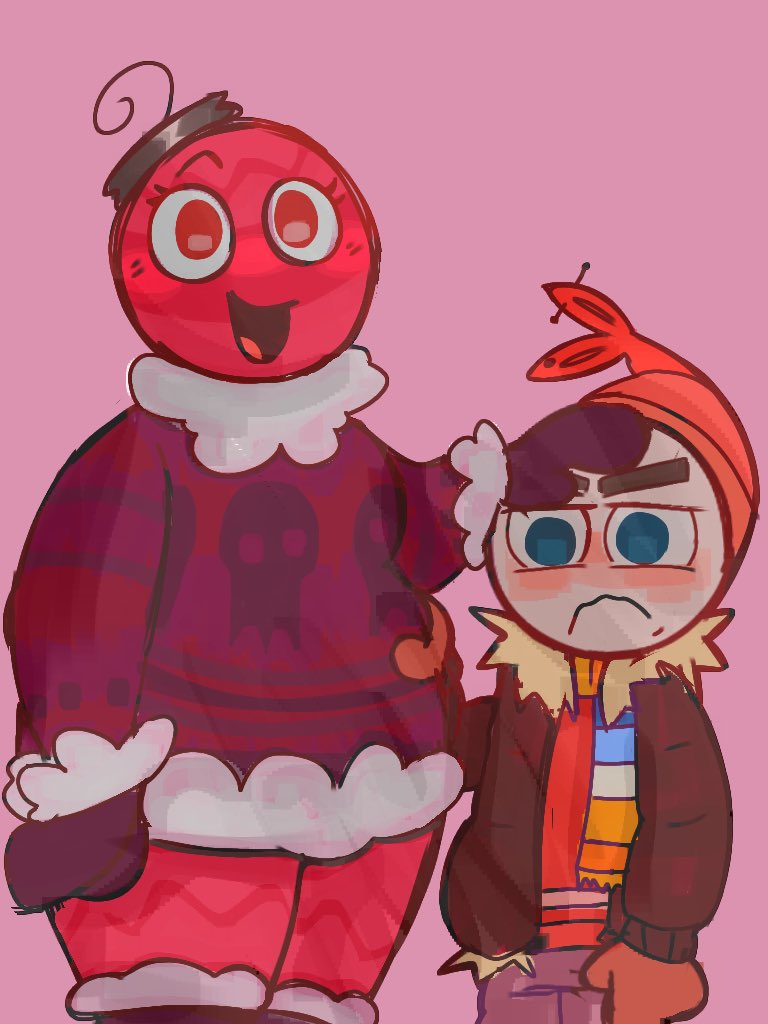 joliShart's tweet photo. Shrimpo x Bobette! I call them UglySweater #shrimpo #bobette #dandysworldart https://t.co/UqqYihMzwV