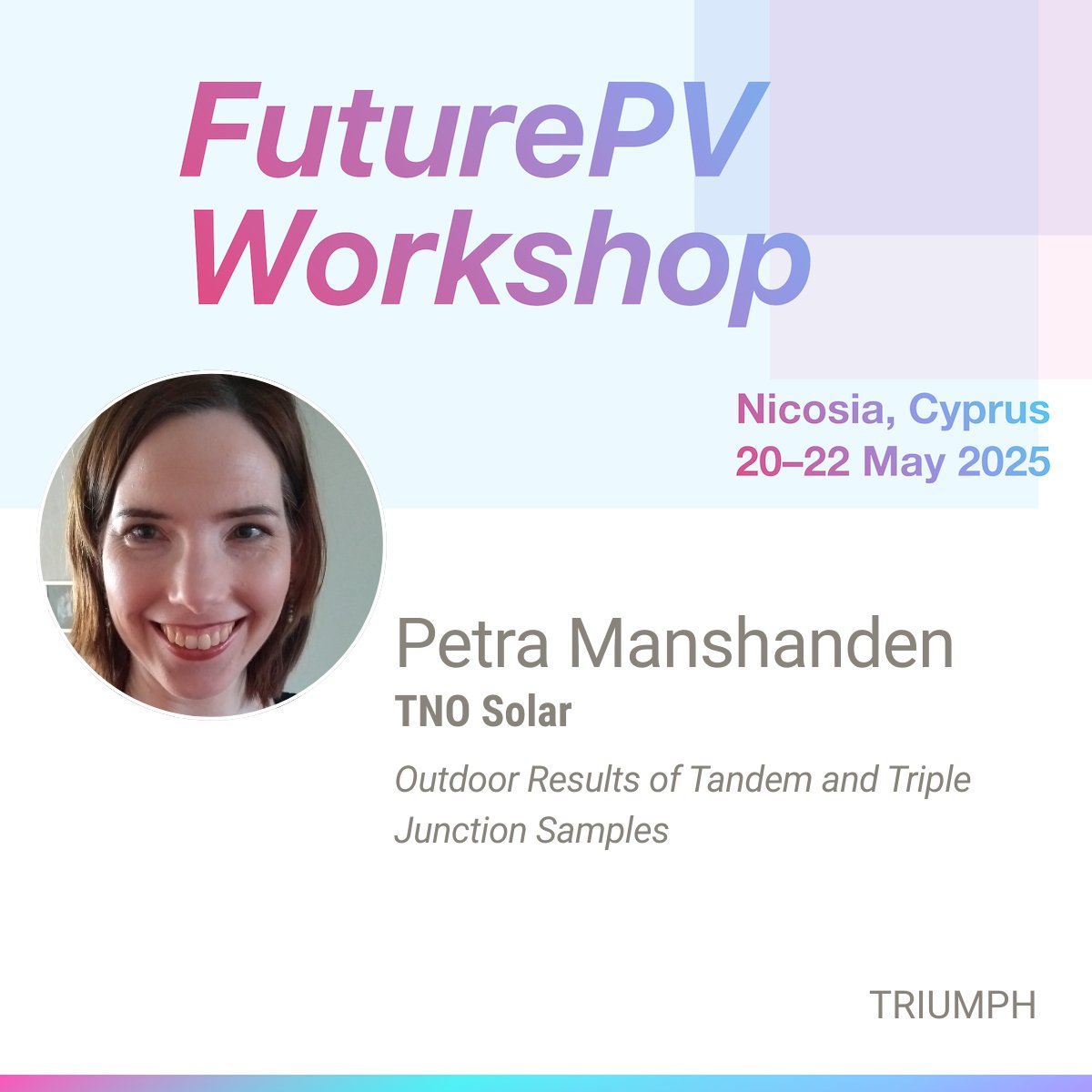 TESTARE Project (@testareproject) on Twitter photo Announcing the start of our Speaker Spotlights for the #FuturePV Workshop, with Petra Manshanden from <a href="/TNO_nieuws/">TNO Nieuws</a>.
<a href="/DiamondHorizEU/">Diamond Project</a> #LAPERITIVO #PERSEUS #SMARTLINEPV #NEXUSPV <a href="/TriumphEurope/">TRIUMPH - Horizon Europe</a> #Apollo <a href="/Amires_EU/">AMIRES</a> <a href="/Luminosity_EU/">LUMINOSITY_EU</a> #PHOENIX #PEARL #solmates #circularpv <a href="/UCYOfficial/">University of Cyprus</a> Announcing the start of our Speaker Spotlights for the #FuturePV Workshop, with Petra Manshanden from <a href="/TNO_nieuws/">TNO Nieuws</a>.
<a href="/DiamondHorizEU/">Diamond Project</a> #LAPERITIVO #PERSEUS #SMARTLINEPV #NEXUSPV <a href="/TriumphEurope/">TRIUMPH - Horizon Europe</a> #Apollo <a href="/Amires_EU/">AMIRES</a> <a href="/Luminosity_EU/">LUMINOSITY_EU</a> #PHOENIX #PEARL #solmates #circularpv <a href="/UCYOfficial/">University of Cyprus</a>