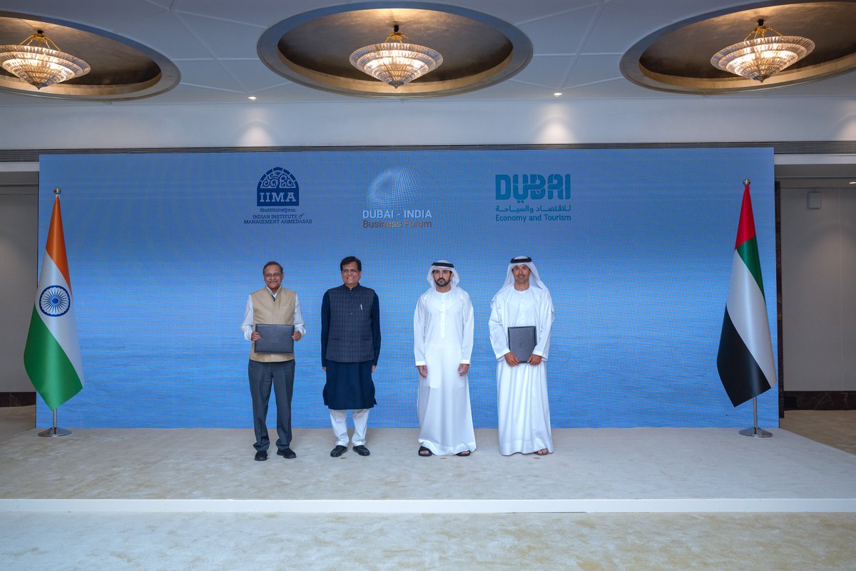 The Dubai Department of Economy and Tourism (DET) signed an MoU with the Indian Institute of Management Ahmedabad (IIMA), one of Asia’s leading business schools and India’s top-ranked business schools, to establish a world-class IIMA campus in Dubai, marking a significant