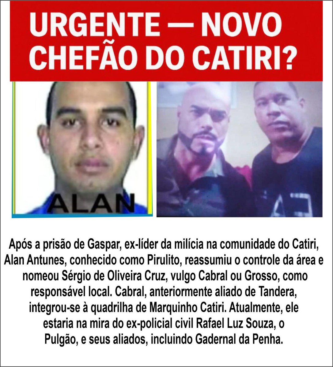informeagorarj's tweet photo. A antiga milícia está de volta ao Catiri. Segundo informações de moradores, não há mais milicianos do Gaspar dentro da comunidade; todos foram expulsos. Mas não se enganem, a guerra pelo Catiri está longe de acabar. Estaremos atentos e informando vocês dos acontecimentos. https://t.co/MuEvd3wkjQ