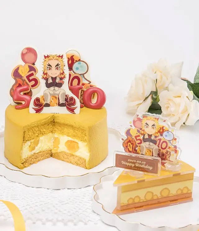 鬼滅の刃 キャラクター誕生祭 ケーキイラスト一周記念「お誕生日ケーキ
