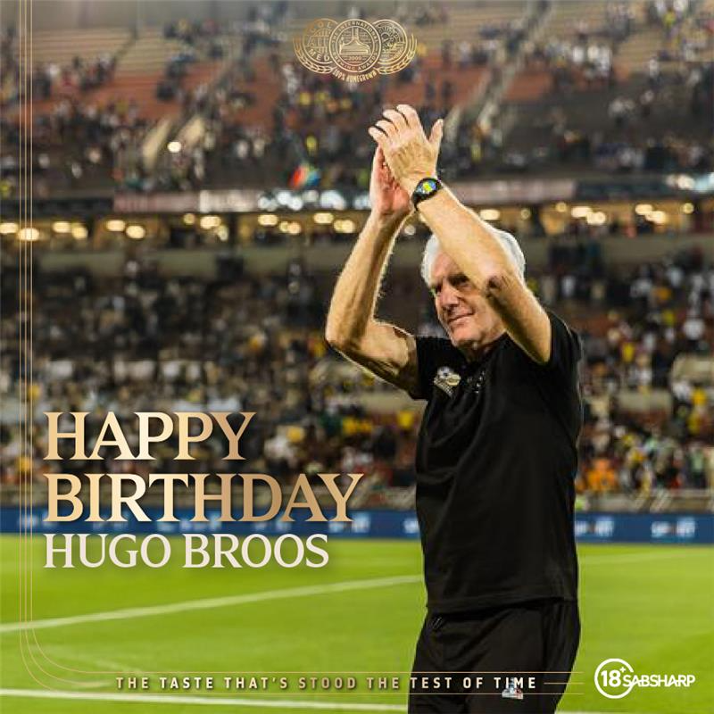 CastleLagerSA's tweet image. Happy Birthday to the mastermind behind @BafanaBafana, Coach Hugo Broos! 🏆🔥

Your leadership has led the boys to 1⃣8⃣ UNBEATEN games. Here’s to another year of victories—cheers to you! 🍻

Let’s raise INQAAABA for the man at the helm with a ⚽️ in the comments!