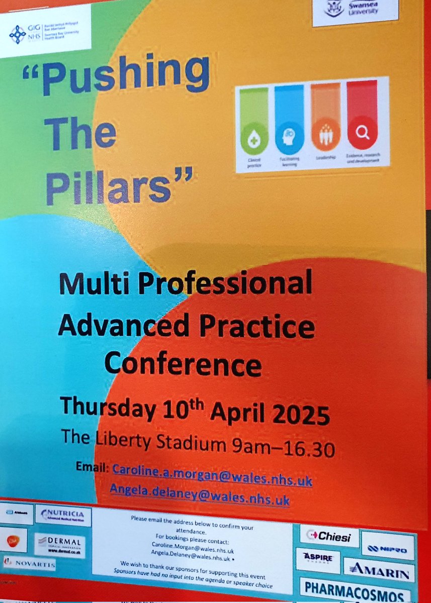 Fantastic start to the day of the 2nd SBUHB Multiprofessional Advanced Practice conference. Excellent presentations from so many dedicated  professions