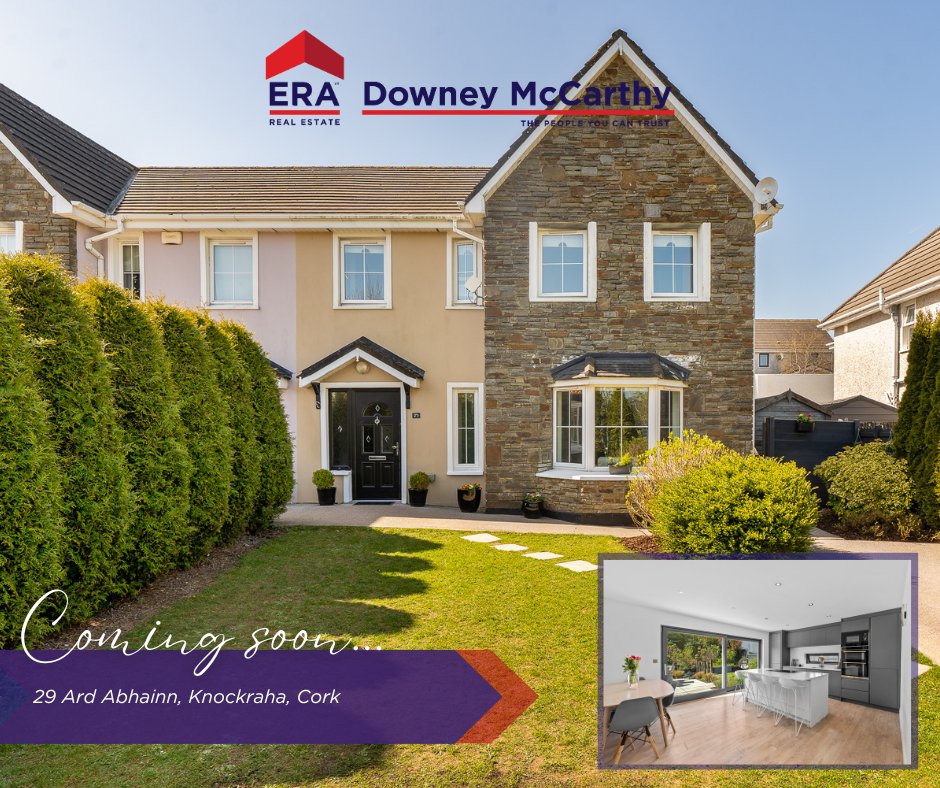 Coming soon... We will soon be launching this stunning, 4-bed, show home standard property in Ard Abhainn, #Knockraha to the market. The property has been recently renovated, and now boasts a host of impressive finishes throughout.