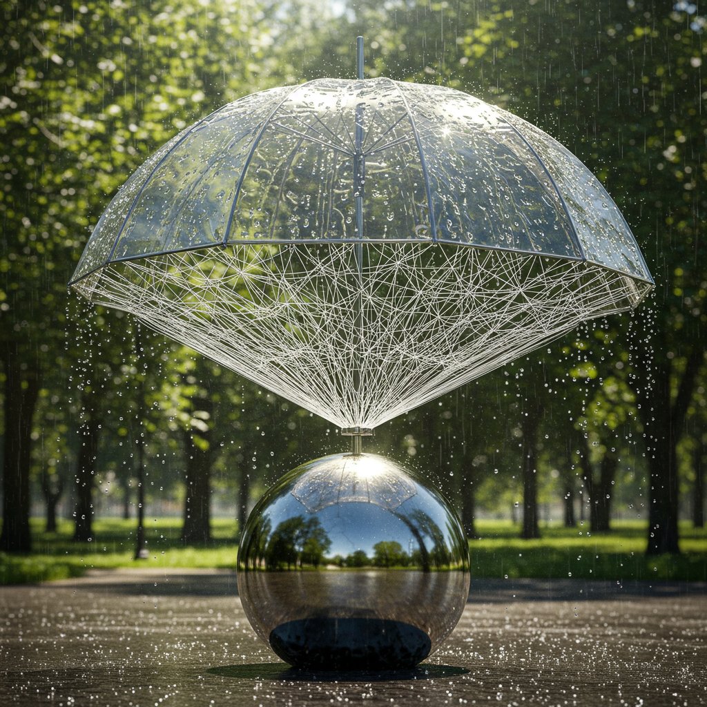 FractAI_pj's tweet photo. 【FractAI Quiz #16】
These images were generated using the prompt:
“The opposite of [a word]”
Can you guess what the original word was?

💡Hint:
It opens when the sky closes.

1. Shell
2. Dome
3. Umbrella
4. Shield

#FractAI #AIart #ConceptualArt #VisualQuiz #AiQuiz https://t.co/KtmUayYJvA