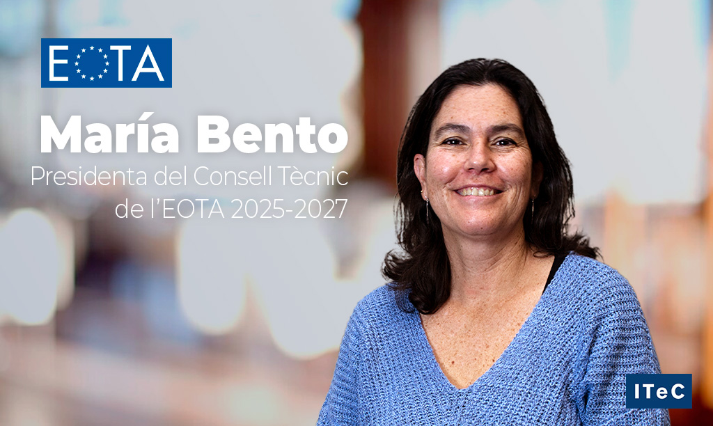 🔝 María Bento (ITeC) ha estat nomenada nova Presidenta del Consell Tècnic de l’EOTA. Un pas important en un moment clau per al sector de la construcció, amb el nou Reglament de Productes de Construcció ja en vigor a nivell europeu 📃

Notícia completa 👉 bit.ly/4lllN3b