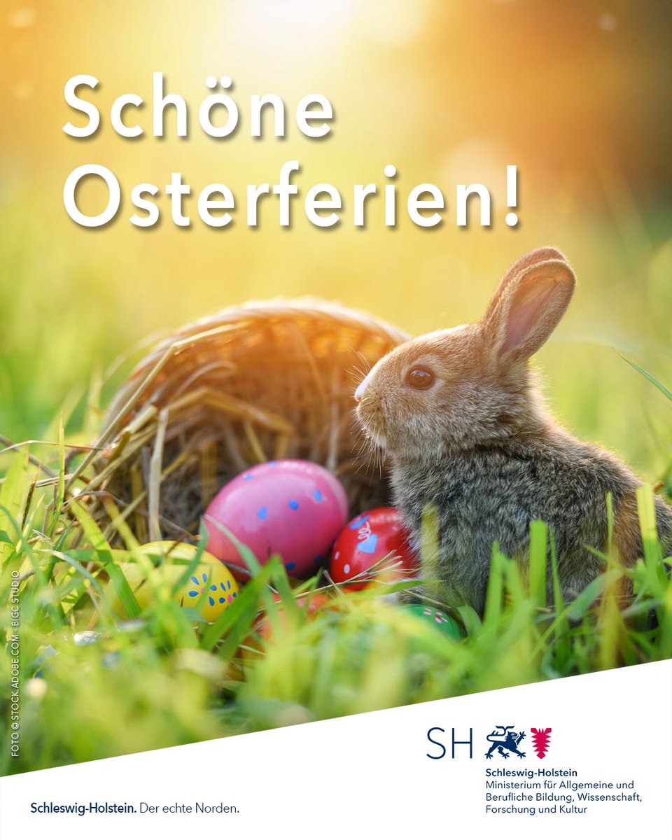 Wir wünschen erholsame Ferien und ein frohes Osterfest.
