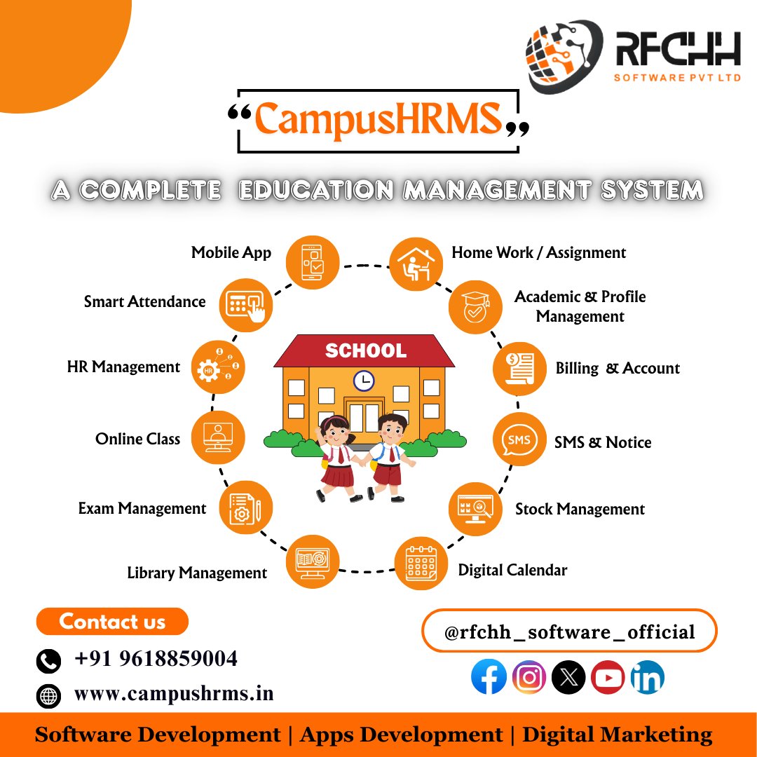rfchhsoftware's tweet image. 🎓 Streamline Your School Operations with CampusHRMS! 
📞 +91 9618859004
🌐 Visit: campushrms.in
📱 Follow us: @rfchh_software_official

🔗 Let’s build a smarter future together!

#RFCHHSOFTWARE #RFCHHCampusHRMS #CampusHRMS #SchoolManagementSystem #EducationTechnology