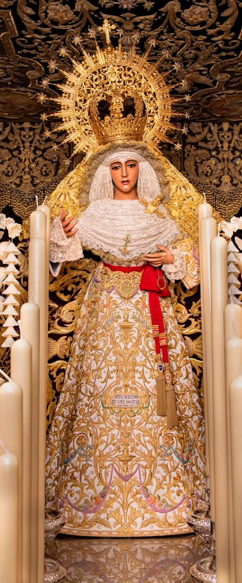jsanchezdlreyes's tweet photo. Este año, las Dolorosas trianeras visten sayas fruto de mi trabajo de diseño o reconstrucción; lo mejor que puedo ofrecerles. Me falta la Virgen ante la que fuí bautizado; La  O, pero estamos con la túnica de su Nazareno que es otro gran trabajo que casi que vale por tres sayas.. https://t.co/8m1eS0yftr
