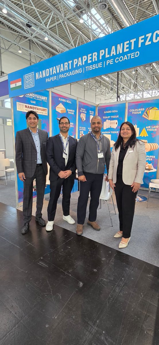 nandyavart's tweet photo. wrapping up our TissueWorld 2025 Germany with great smiles, meetings and wonderful experience. sharing a pic with our clients

visit our website https://t.co/OM8Arae8h7 to know more about #tissuepaper, #mgkraft #pecoated #a4paper #fbb #duplexboard #greyboard https://t.co/o4kWehNBsS