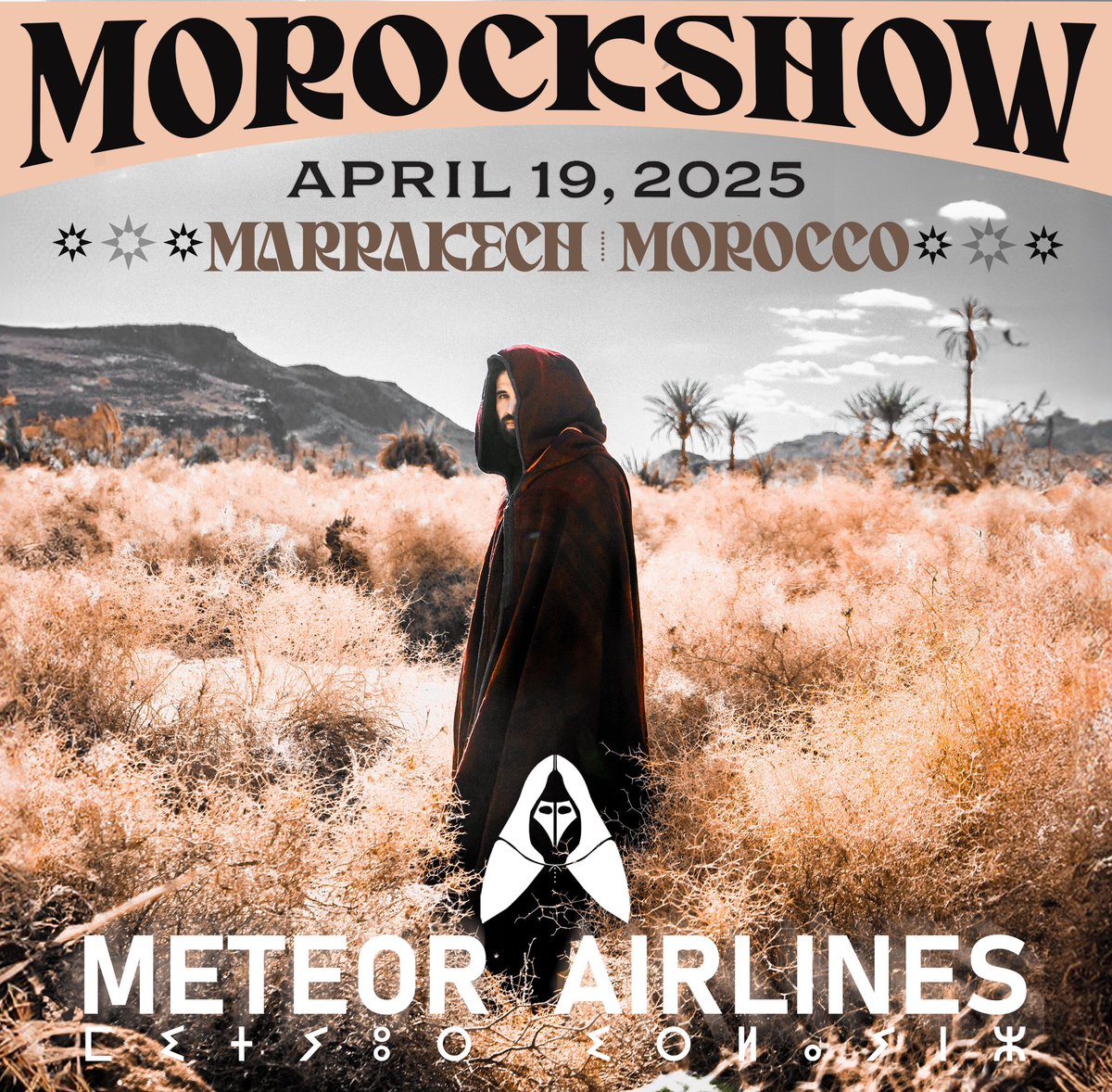 🗓️ 19 avril 2025 
📍Villa Marco, Marrakesh
Get your ticket 🎫 👉events.ma/concerts-festi…