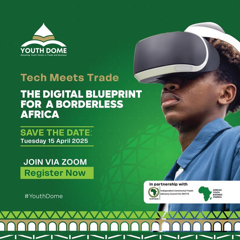 Afrikan Youth Business Council - AfYBC (@afriybc) on Twitter photo Presented by <a href="/Youthdome/">YOUTH DOME</a> : Join the "𝐓𝐞𝐜𝐡 𝐌𝐞𝐞𝐭𝐬 𝐓𝐫𝐚𝐝𝐞" webinar on April 15th, 2025, at 4:00 PM EST!
Let’s break barriers and build a borderless Africa through digital trade.
🔗 Register here: tinyurl.com/4t45fmv7
#TechMeetsTrade #DigitalAfrica #YouthInBusiness Presented by <a href="/Youthdome/">YOUTH DOME</a> : Join the "𝐓𝐞𝐜𝐡 𝐌𝐞𝐞𝐭𝐬 𝐓𝐫𝐚𝐝𝐞" webinar on April 15th, 2025, at 4:00 PM EST!
Let’s break barriers and build a borderless Africa through digital trade.
🔗 Register here: tinyurl.com/4t45fmv7
#TechMeetsTrade #DigitalAfrica #YouthInBusiness