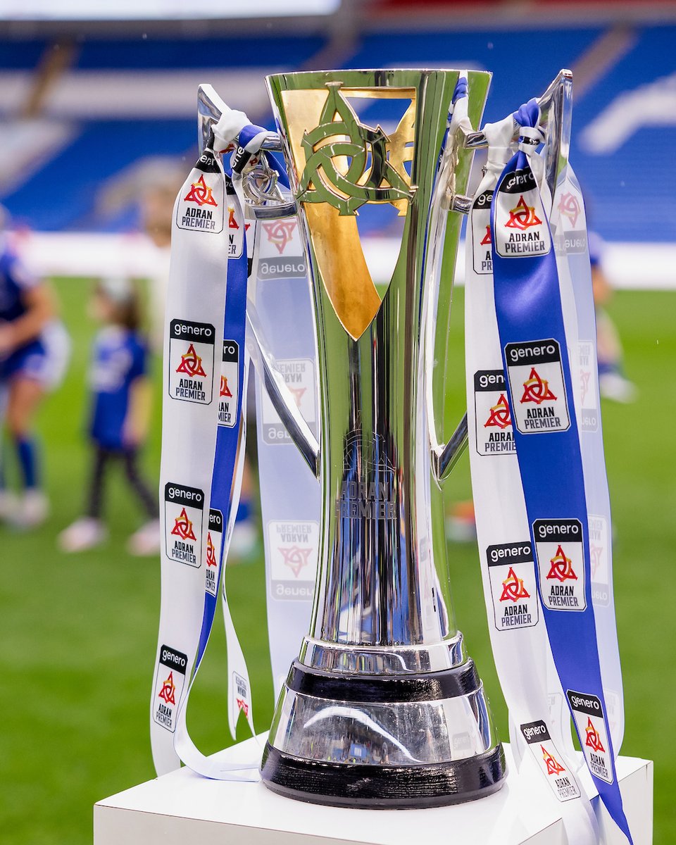 AdranLeagues's tweet image. Three more days until @CardiffCityFCW get their hands back on this 😍

The Bluebirds will lift the #GeneroAdranPremier trophy at the Cardiff City Stadium after their final game against Briton Ferry Llansawel 🙌