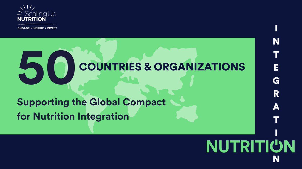 The Global Coalition for #NutritionIntegration has launched 🚀 with 50+ countries &amp; organizations on board! A global push to integrate #nutrition across sectors is underway.

Will your country or organization be next? 🔜

Join us today!
➡️scalingupnutrition.org/nutrition-inte…