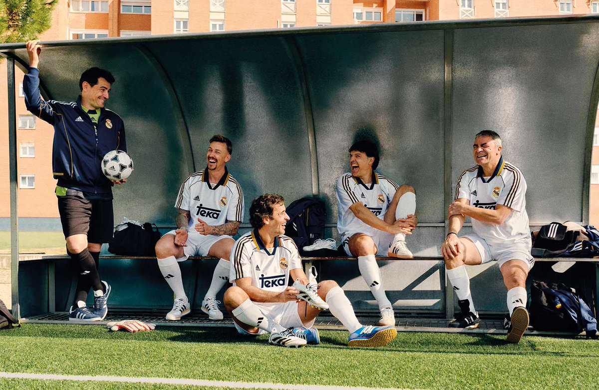 mirondo9's tweet photo. Adidas y el #RealMadrid han oficializado la reedición de esta gama de finales de los 90 https://t.co/g7LsDgcWQl