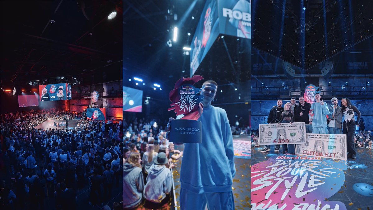VitaPictura's tweet photo. @redbull  Dance Your Style made its debut in Estonia and brought together 16 of Estonia’s top dancers for a 1vs1 battle.

Finals took place at @Kultuurikatel, where one standout dancer secured a place at the Red Bull Dance Your Style World Final in Los Angeles.

@maisonbeastltd https://t.co/8oS09NhgEb