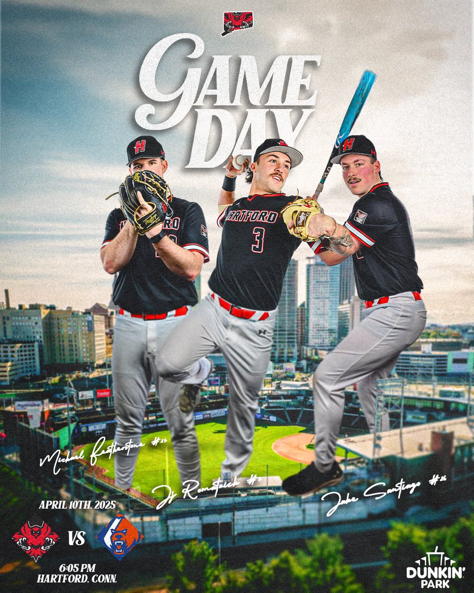 Dunkin’ Park Here We Come! 

Hawks Baseball Takes on the United States Coast Guard Academy Tonight at 6:05 PM at Dunkin’ Park in Hartford! 

#HawkPride