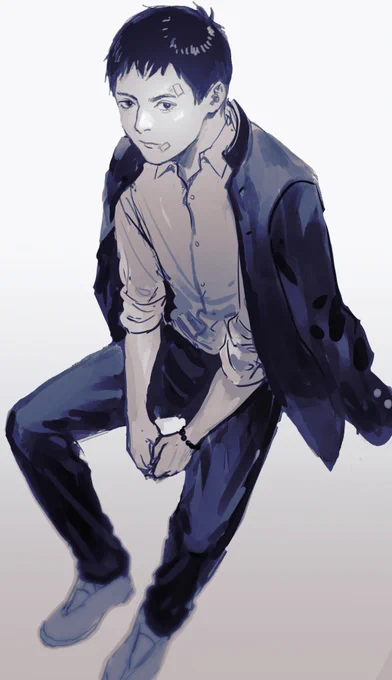 我慢できずに描いてしまった中学生くらいのけけ 