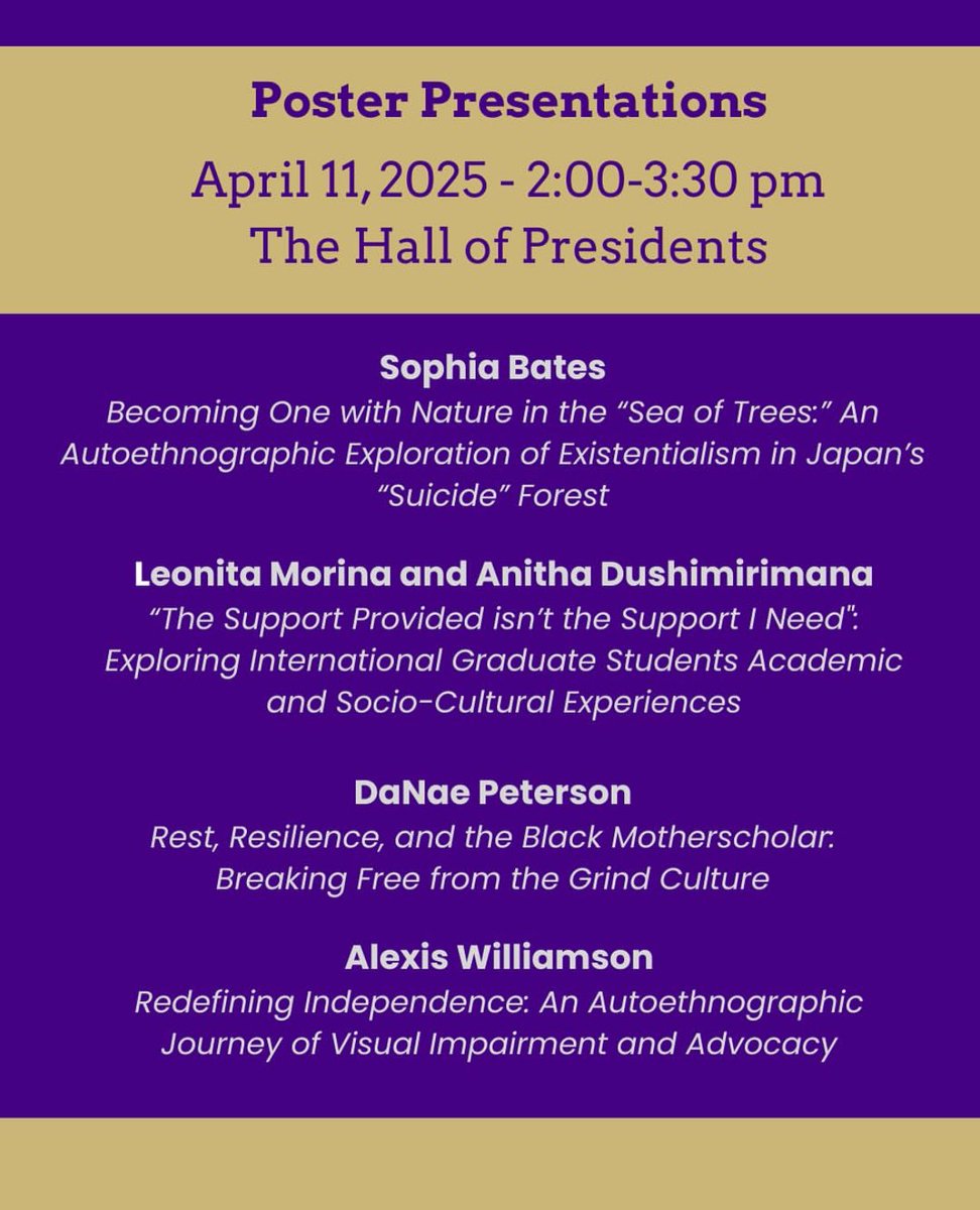 Two of my grad students - Sophia &amp; Anitha - are presenting their work this Friday. See you there! <a href="/LabTerror/">Terror Management Lab</a> <a href="/JMUCommAdvocacy/">JMU Comm & Advocacy</a> <a href="/JMUCAL/">JMU College of Arts & Letters</a> <a href="/JMUCALResearch/">JMU CAL Research</a>