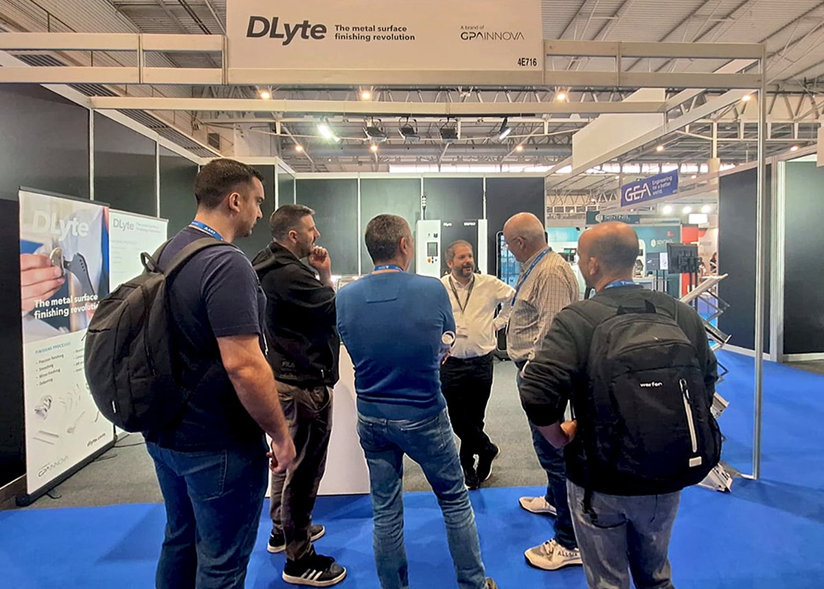 Gpainnova's tweet photo. ⏳ Last chance!
Visit #GPAINNOVA today at @AdvanFactories at @Fira_Barcelona (Gran Via).
Discover #DLyte, our sustainable, automated #SurfaceFinishing tech at 📌 booth 4E716. Powered by patented #DryLyteTechnology!
Let’s connect!
#AdvancedFactories2025 #DryElectropolishing https://t.co/I8hgEqLS5W