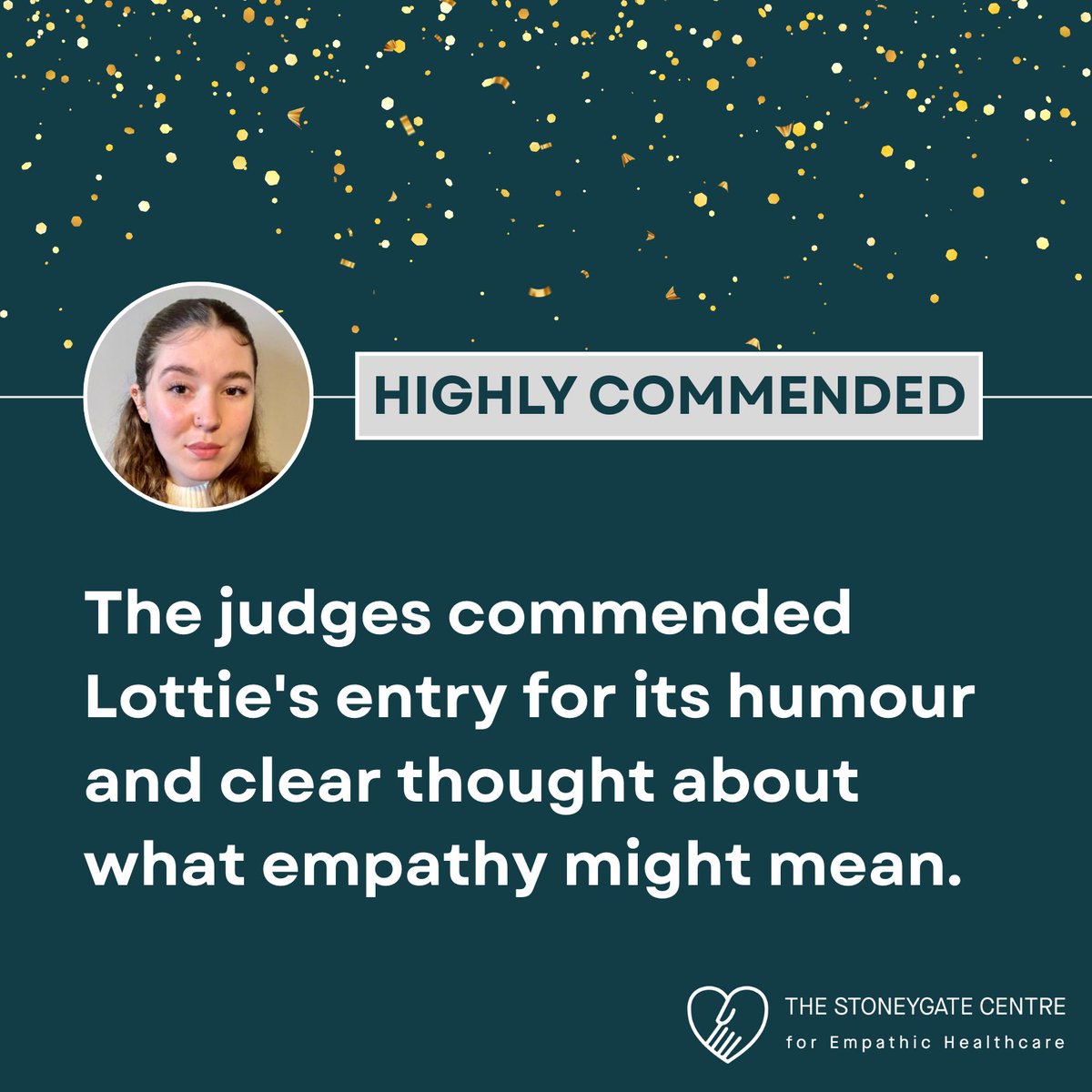🎉 <a href="/uniofleicester/">University of Leicester</a> student <a href="/llottie01/">Lottie Leonard</a> was highly commended in our Anthony Locke Creative Writing competition, co-organised by the student Empathic Healthcare Society. Her prize was sponsored by the Centre for New Writing.

Discover our events at: le.ac.uk/empathy/media