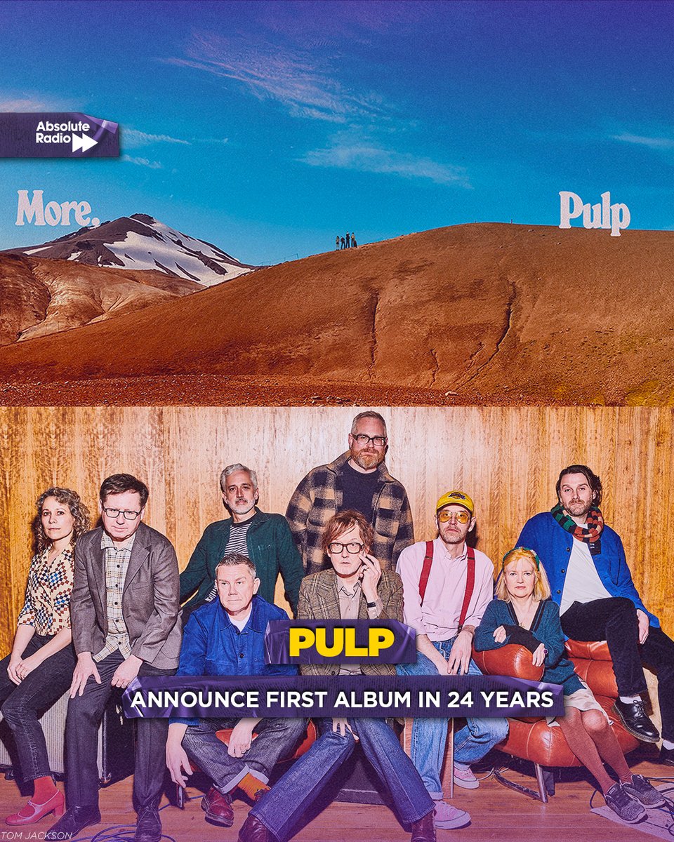 Pulp have announced their first album in 24 years! 'More' will be released in June 2025. 
According to Jarvis Cocker it took just 3 weeks to make "This is the shortest amount of time a Pulp album has ever taken to record. It was obviously ready to happen."
<a href="/welovepulp/">Pulp</a>