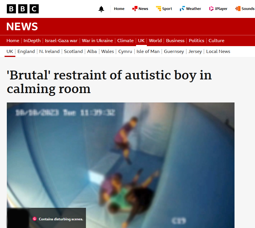 *Content Warning*  This footage is horrific. To be forcibly pinned down like that, in what should be a safe environment for pupils, must have been terrifying for this child. We can’t even begin to imagine how scared he felt and how distressing this is for his family.

The more