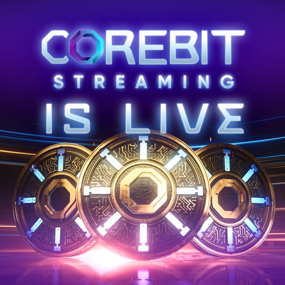 Corebitofficial's tweet image. 🚨 Corebit Streaming is LIVE! 🚀🔥
The future of Web3 just dropped in your wallet 💥
$CBIT is streaming 24/7 — real-time, on-chain, nonstop 💧
Your gateway to the C Link ecosystem is WIDE open 🌐
#Corebit #Web3 #CryptoStreaming