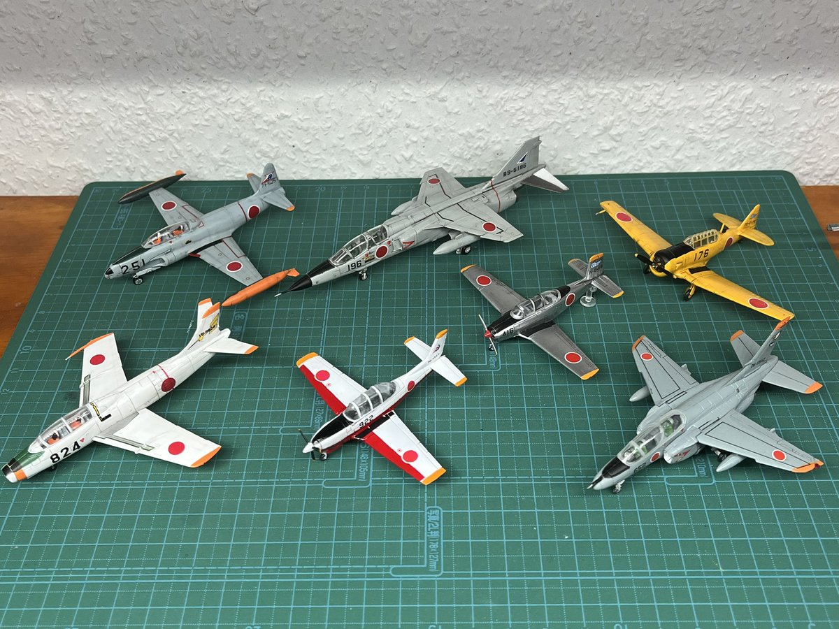 3DPキット T-7 練習機 完成 航空自衛隊、現用練習機。 丸っこくて