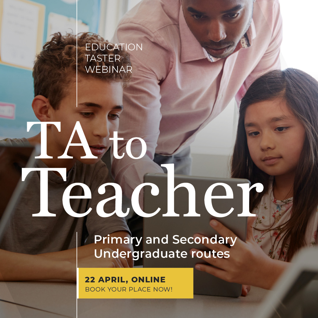 Did you know we now have three-year BA (Hons) routes in both primary &amp; secondary education, providing a salaried route for those working in schools who wish to become teachers.  Join us for our next webinar to find out more: bit.ly/4lp70V1
<a href="/UniOfBuckingham/">The University of Buckingham</a> <a href="/Anspear/">Anspear</a>