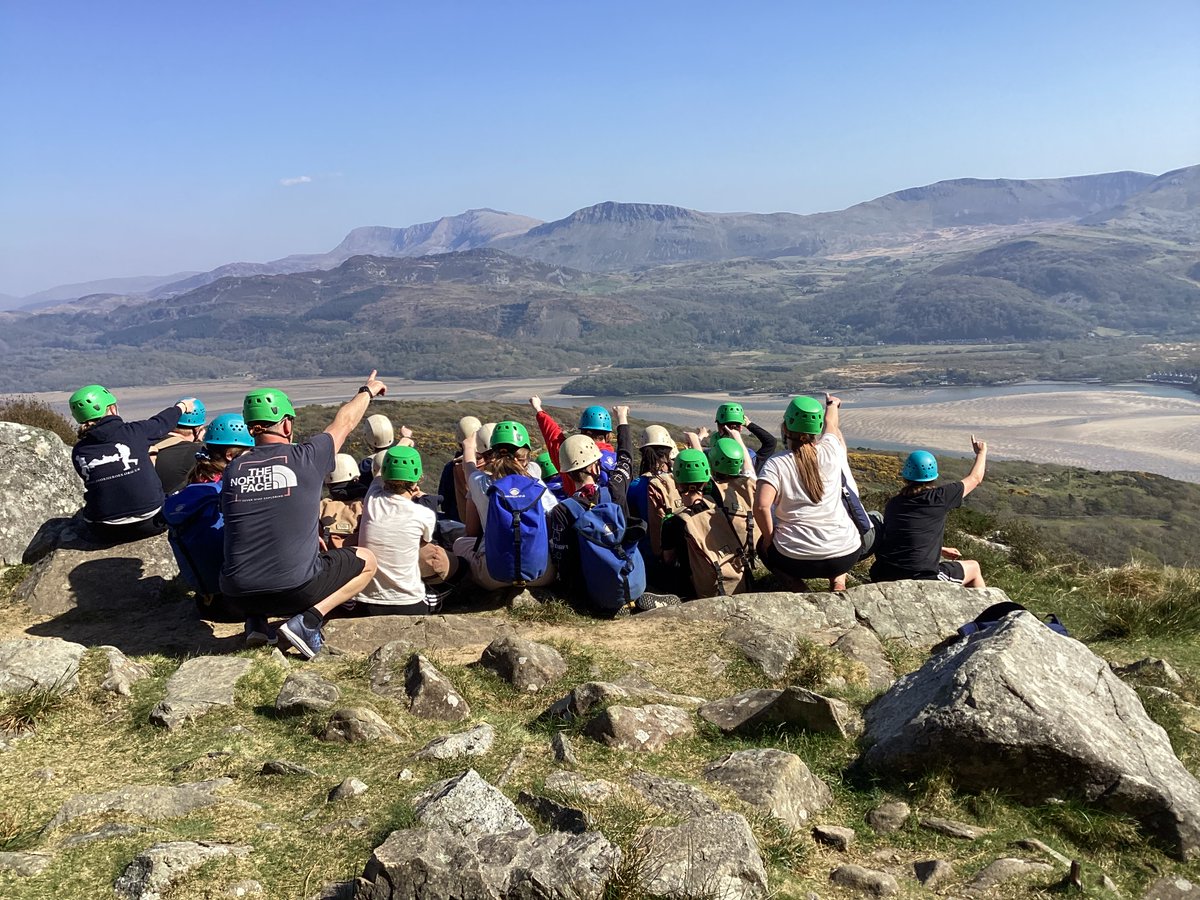 Arthog update - Day 3 - Students have had the best day rock climbing and getting to enjoy the spectacular views sunny Wales has to offer! #Sunny #TeamWork #TeamBuilding #Adventure