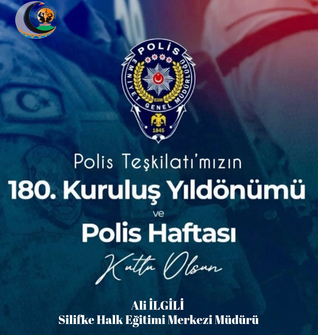 silifkehem's tweet photo. Milletimizin; güvenliği, huzuru ve esenliği için olağanüstü gayretler sergileyen Türk Polis Teşkilatı'mızın 180. Kuruluş yıldönümünde gece gündüz demeden çalışan Emniyet mensuplarımızın 10  Nisan Polis Gününü kutluyoruz.
Şehitlerimizi rahmetle, gazilerimizi minnetle anıyoruz. https://t.co/DbZj9kNSCk