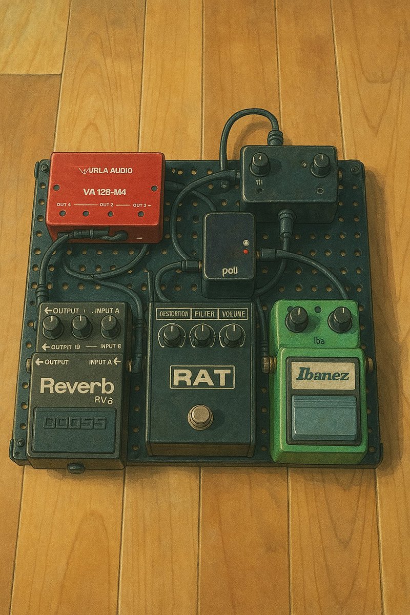 BDriver268420's tweet photo. gpb-01からpedalbaseに移設しました。
#エフェクターボード
#pedalbase https://t.co/TtW4PTCzeR