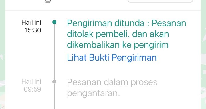 maaf oot, ada yg pernah gini nggak ya? ini dirumahku ada orang &amp; pintu rumah dibuka jd gamungkin pesanan ditolak (udah titip uang juga (cod)) 

chat kurir juga blm dibales dari kemarin 🥲
