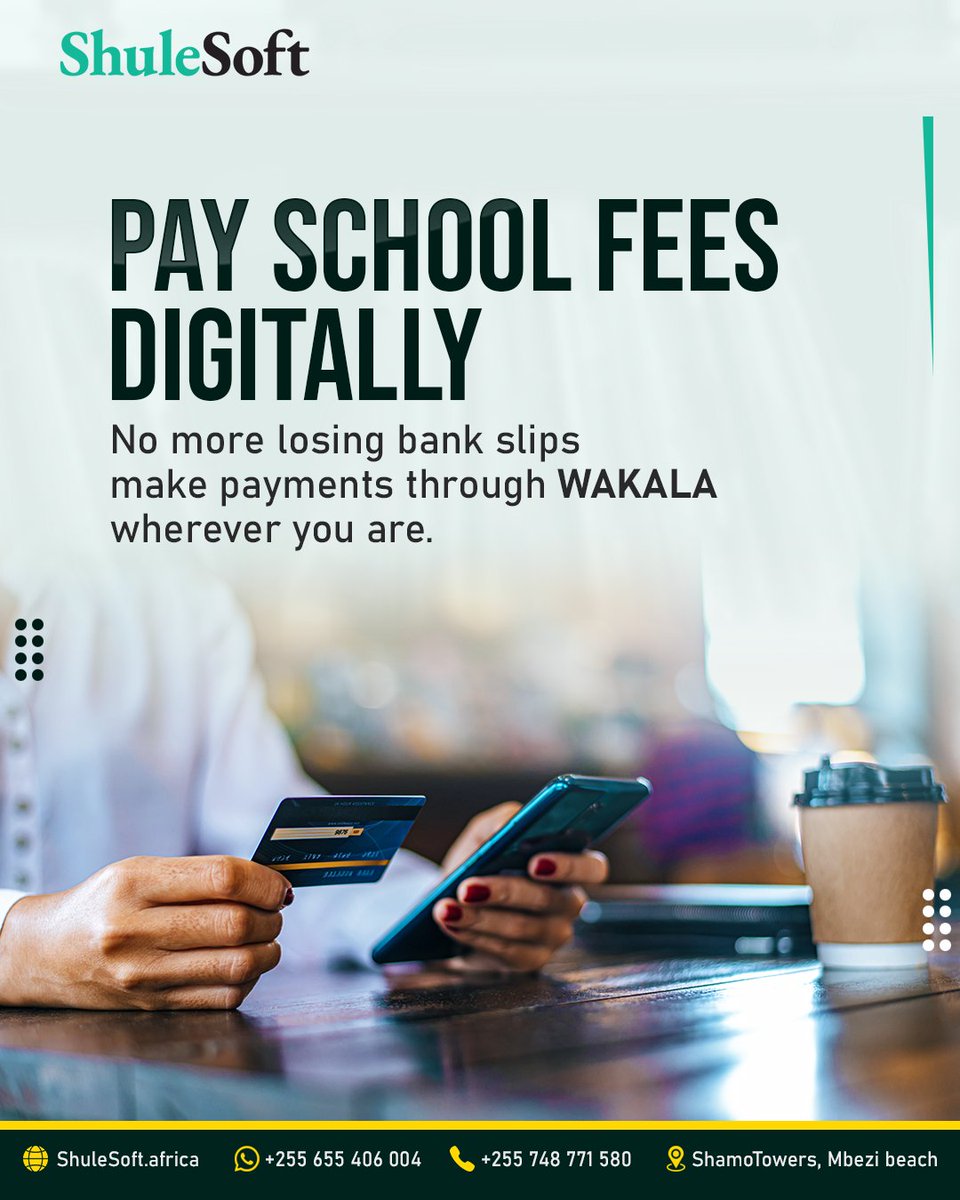 shulesoft's tweet photo. π’ Parents & Schools avoid queues and lost bank slips!
With ShuleSoft you can pay school fees using WAKALA on your phone.
Itβs fast, safe, and easy.
β
Join others making payments simple!
π https://t.co/QTMCec3RAf
#ShuleSoft
#SchoolFeesMadeE https://t.co/yxtWcZncPF