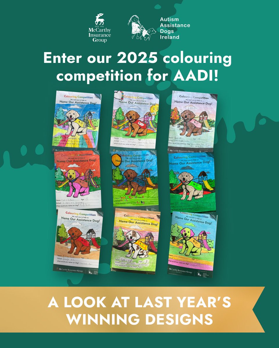 🔴 Reminder! As the 2025 AADI Colouring Competition kicks off, we wanted to take a moment to showcase some of the amazing entries from last year.

Enter now at mig.ie/colouring

T&amp;Cs apply. 

[AD]