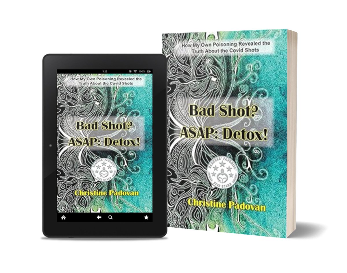 CofffeePress's tweet photo. Christine Padovan's "Bad Shot? ASAP: Detox!" is perfect for anyone needing a fast detox. Practical tips to cleanse your system and revitalize. —Now available on Amazon. https://t.co/Z0BCn69ACq #DetoxGuide #HealthyLiving #WellnessJourney @C_Padovan https://t.co/VxR3MwCTMX