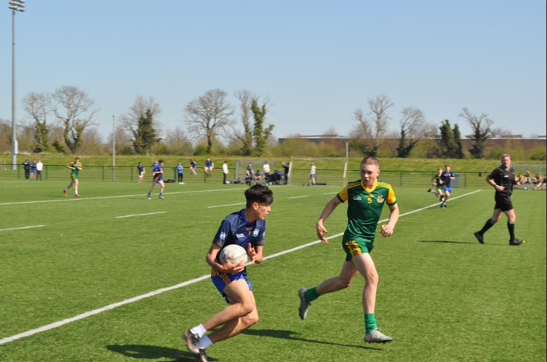 CbsCastle's tweet photo. Celebrations in Drimnagh Castle on Tuesday following a hard fought win in the Dublin Junior (u16) Final V Beneavin College. Despite trailing 1-6 to 3-6 at half time, the entire team turned it around for an historic win. PERHAPS THE LAST GAME EVER UNDER THE OLD RULES! https://t.co/4RFyR4YmcX