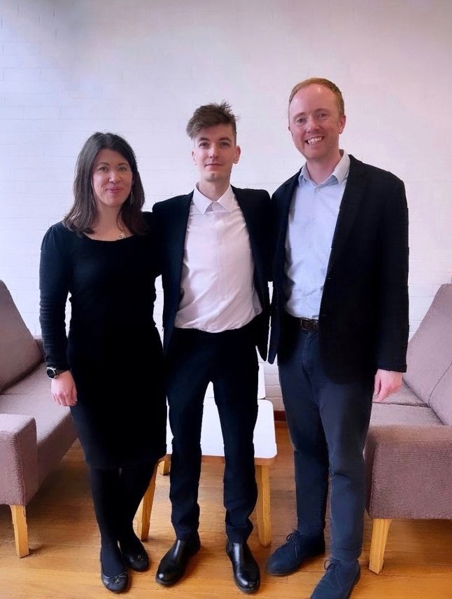 The Wallace Lab (@wallace_lab) on Twitter photo Huge congratulations to our newest Dr Connor Trotter! We are so proud.
Thank you to examiners Dr Katherine Duncan and <a href="/lehorsfall/">Louise Horsfall</a>
<a href="/MicrobeBoy/">Connor Trotter</a> <a href="/SBSatEd/">Biological Sciences | University of Edinburgh</a> Huge congratulations to our newest Dr Connor Trotter! We are so proud.
Thank you to examiners Dr Katherine Duncan and <a href="/lehorsfall/">Louise Horsfall</a>
<a href="/MicrobeBoy/">Connor Trotter</a> <a href="/SBSatEd/">Biological Sciences | University of Edinburgh</a>