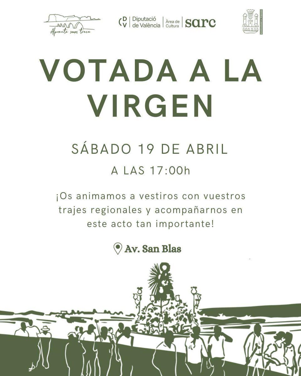 amigosalpuente's tweet photo. "Votar la Virgen"
https://t.co/Q9mMIzj910
#VotadaVirgen #FiestasGordas2025 #Festeras2025 #VirgenConsolación #TorreAlhama #TradiciónLocal #IndumentariaTípica #PregónFiestas #PañueloJúbilo #JuntaMagna https://t.co/ANMmi6j7tR