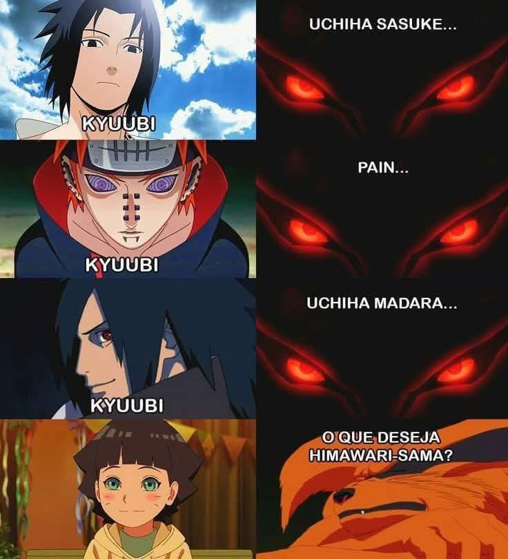 imgesnaruto's tweet photo. Kurama sabe que respeito é bom e conserva os dentes na boca 😂 https://t.co/XVKyBuDpRg