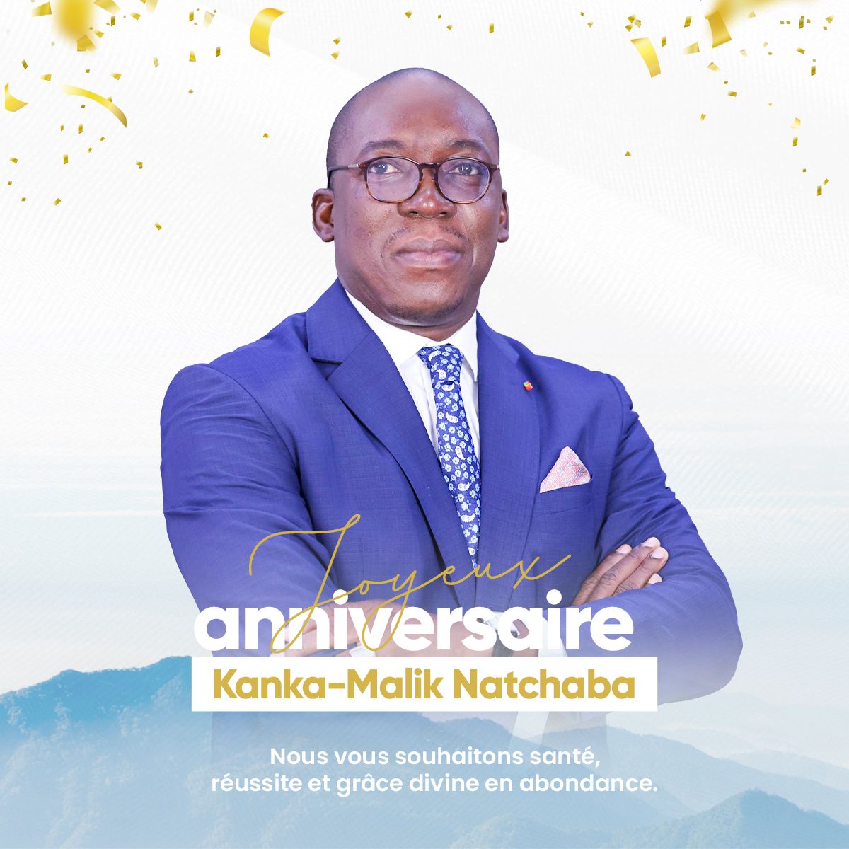 Kdigbandjoa's tweet photo. Joyeux anniversaire M. le Ministre @kmnatchaba.

Que la grâce divine vous comble de ses bienfaits. 🎉 https://t.co/hC3kquXrPJ