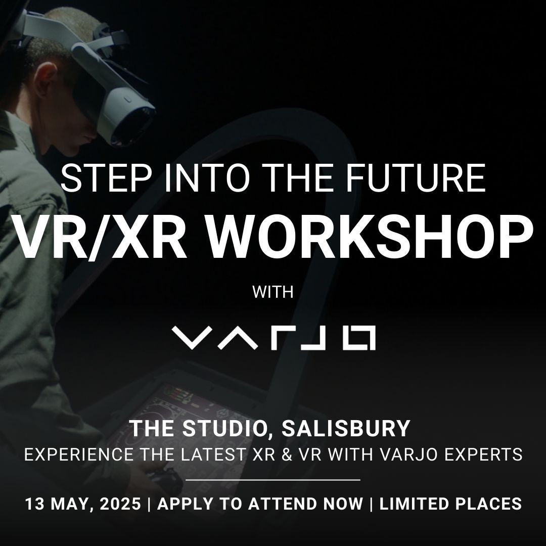 Ruddyniceltd's tweet photo. 🚀 Step into the future of XR & VR
We’re teaming up with @varjodotcom to host an exclusive hands-on tech day at The Studio in Salisbury. See the most advanced #XR & #VR headsets in action.
📍 13 May
🔗 AM: https://t.co/kx7WEgGhIS
🔗 PM: https://t.co/N0bpU9JbBC
#VARJO https://t.co/LKIw7Um2vR