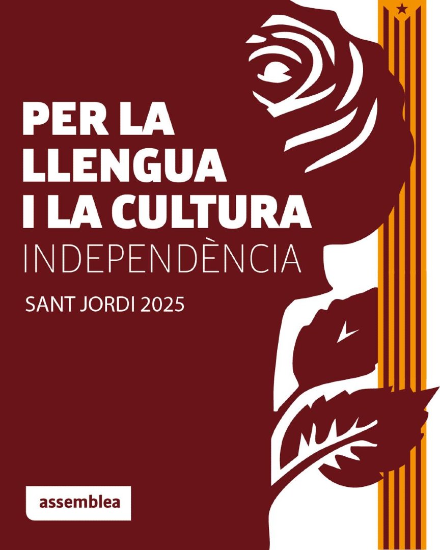 assemblea's tweet photo. ⬛️⬜️📚🥀 Aquest Sant Jordi, hi tornem!

📍Serem a Gran Via amb passeig de Gràcia amb una vintena d'autors signant, entrevistes, actuacions i molts llibres. Aviat tots els detalls!

Per la llengua i la cultura, independència! https://t.co/nyn5KBgNtT