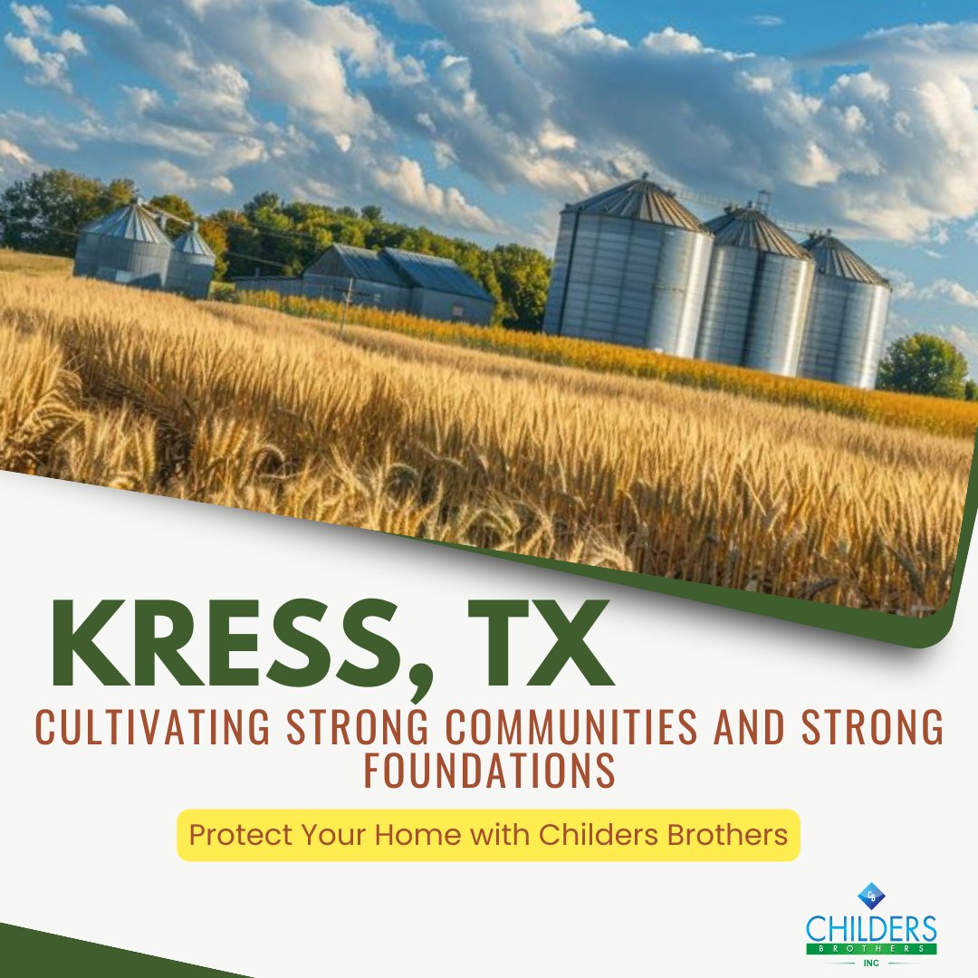 ChildersBrother's tweet photo. Kress, TX—a Panhandle Plains treasure! 🌾 For over 50 years, Childers Brothers has fortified this resilient community with expert foundation repairs. Strong homes, strong community. 💪

https://t.co/oljxFcOLLS
#KressTX #FoundationRepair #PanhandleStrong #ChildersBrothers https://t.co/Jax2BTKv1J