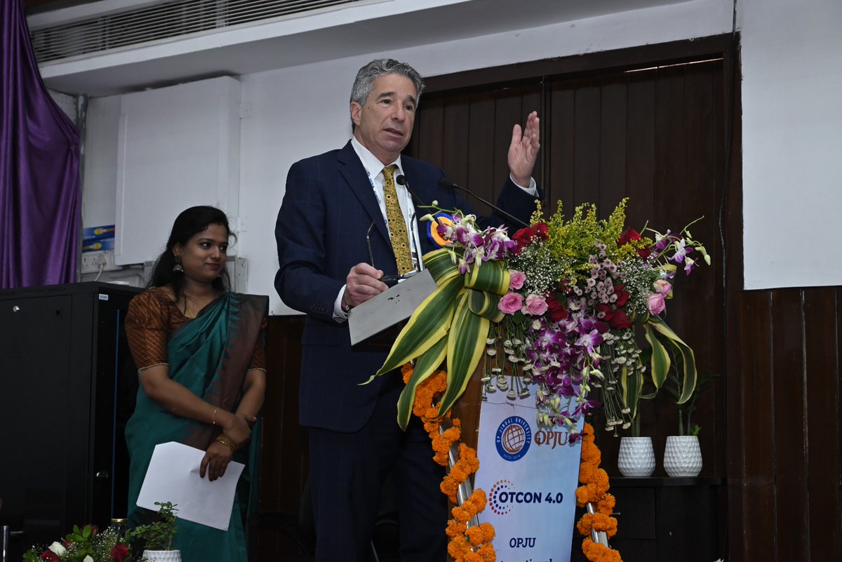 OPJUniversity's tweet image. OTCON 4.0 Inaugural Highlights
OPJU's Dept. of CSE kickstarts the 4th Intl. Tech Conference on Smart Computing for Innovation &amp;amp; Industry 5.0.
A 3-day journey of insights, ideas &amp;amp; global collaboration begins! 🌐💡

@DrRDPatidar @IEEEorg
@JindalFndn

#OTCON4 #OPJU #Industry5