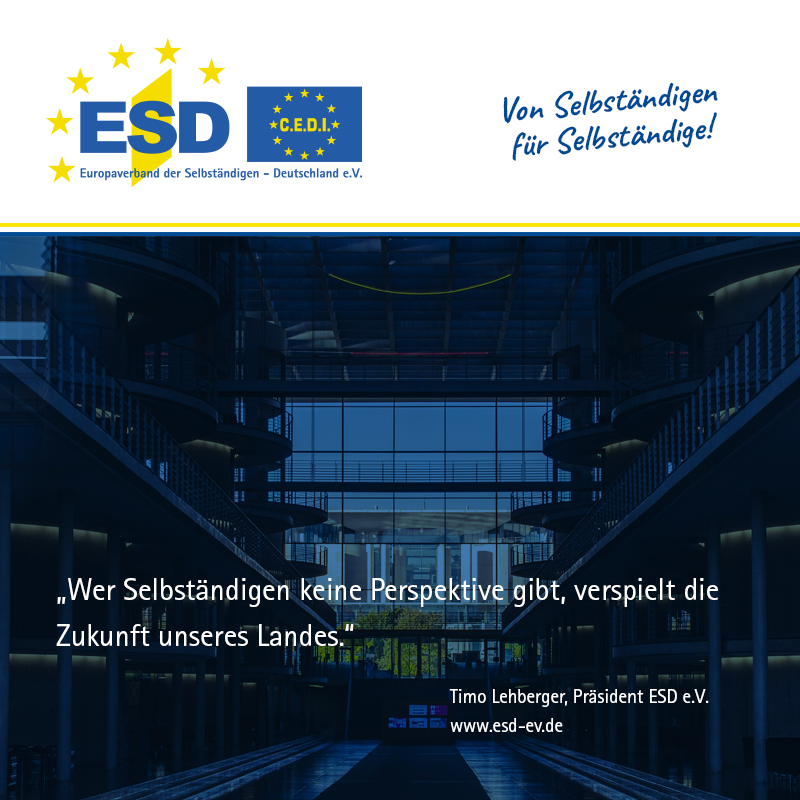 📄 Neuer Koalitionsvertrag: Chance für Selbständige bleibt weitgehend ungenutzt.
Der #ESDeV sieht Licht &amp; Schatten – aber strukturelle Entlastungen für #KMU, #Soloselbständige &amp; freie Berufe fehlen.
👉 Nur 3 von 12 ESD-Forderungen erfüllt.
📰 Volltext: bit.ly/44nsv2r