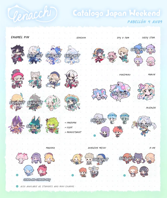   Holiiii! Soy Lenacchi y estaré en el stand NC90! Os dejo por aquí el catálogo que hice para la JW de Madrid, que estoy fuera y no he podido preparar el de esta edición  hay algunas cositas agotadas! Acepto reservas por DM!  