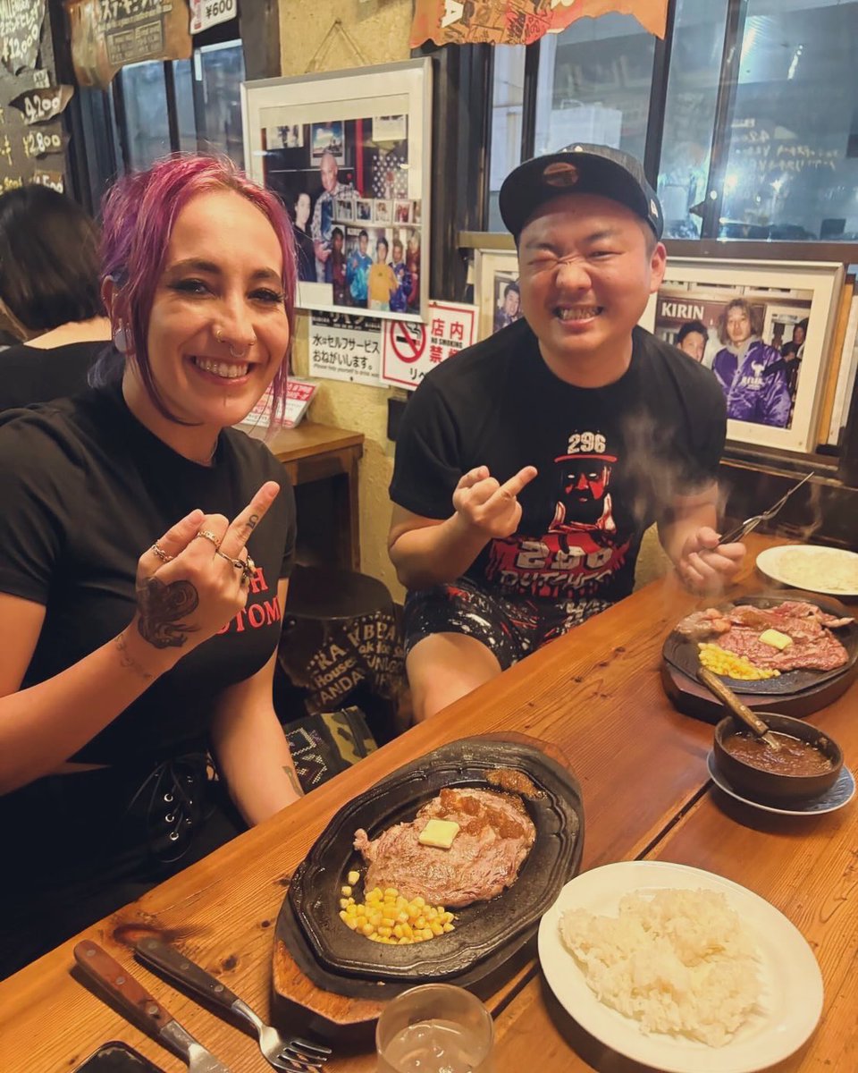 DreamtimeReid's tweet photo. Thank you @TsukasaCozy for the invite to Ribera Steakhouse! 
Koori’s takin over [-0-] ❤️💛🖤 
@MayhemPro_ 
@opwlive https://t.co/oYTxbrMk20