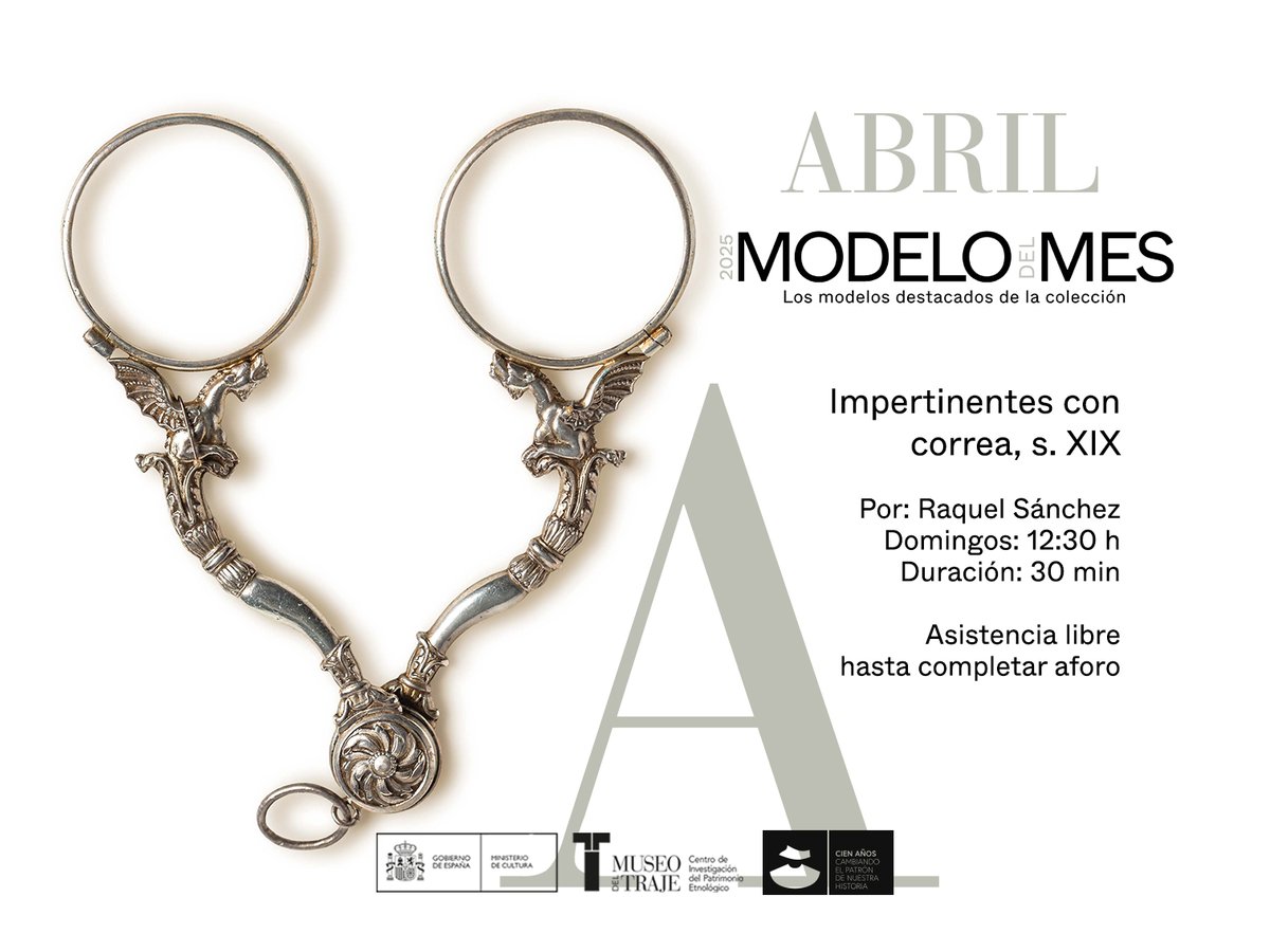 MuseodelTraje's tweet photo. 🧐#ModelodelMes dedicado a esta pequeña joya visual que habla de moda, visión, etiqueta y un poquito de cotilleo también.
Asistencia libre y gratuita hasta completar aforo
+ Info: https://t.co/lmw5VJrVuT https://t.co/lrTRmk29xl